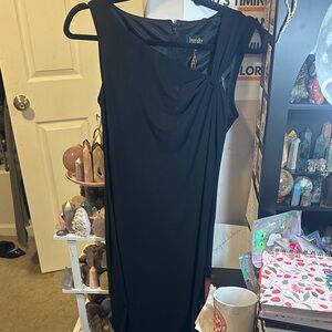 Laundry By Shelli Segal One Shoulder Black Dress